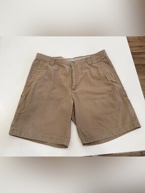 Columbia Men's Flat Front Shorts in Light Brown